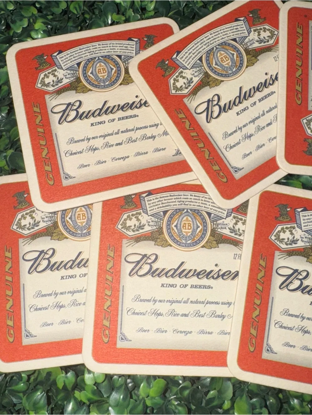Vintage Budweiser x Beer coasters
